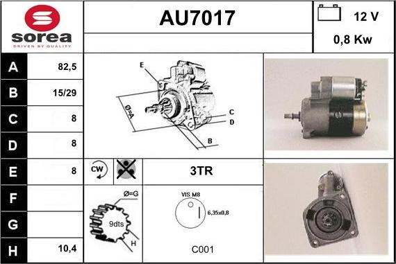 Sera AU7017 - Starteris ps1.lv