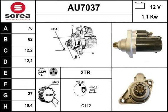 Sera AU7037 - Starteris ps1.lv