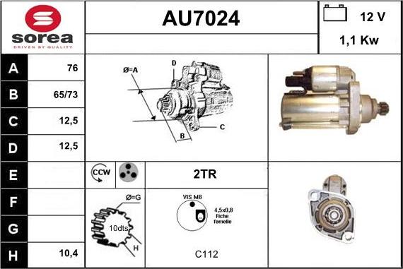 Sera AU7024 - Starteris ps1.lv