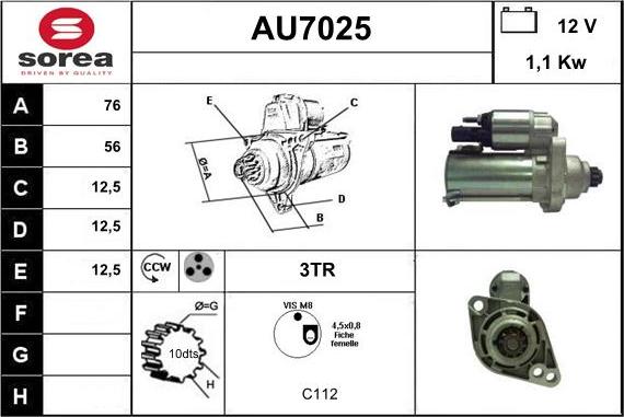 Sera AU7025 - Starteris ps1.lv