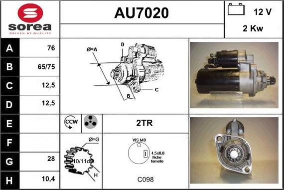 Sera AU7020 - Starteris ps1.lv