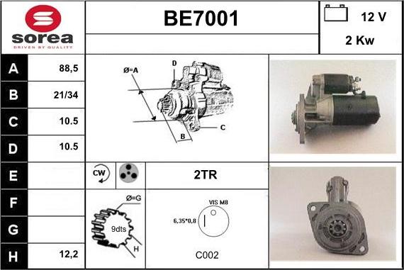 Sera BE7001 - Starteris ps1.lv