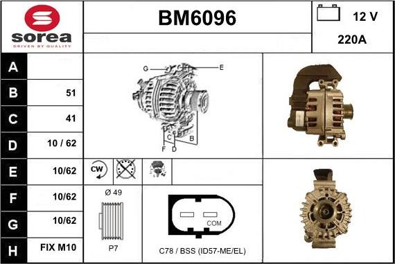 Sera BM6096 - Ģenerators ps1.lv