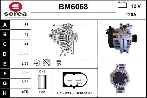 Sera BM6068 - Ģenerators ps1.lv