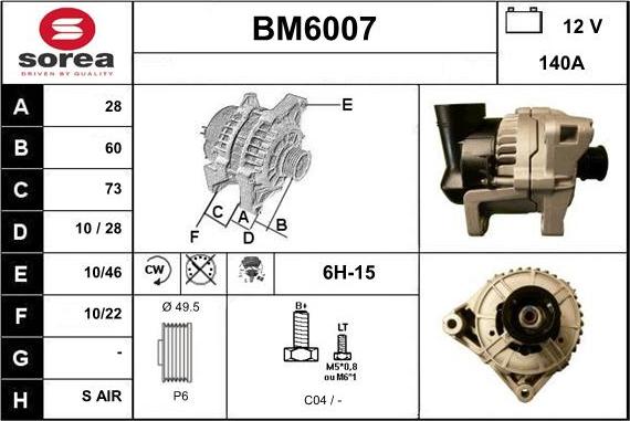 Sera BM6007 - Ģenerators ps1.lv