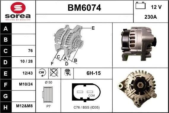 Sera BM6074 - Ģenerators ps1.lv