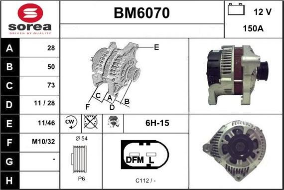 Sera BM6070 - Ģenerators ps1.lv