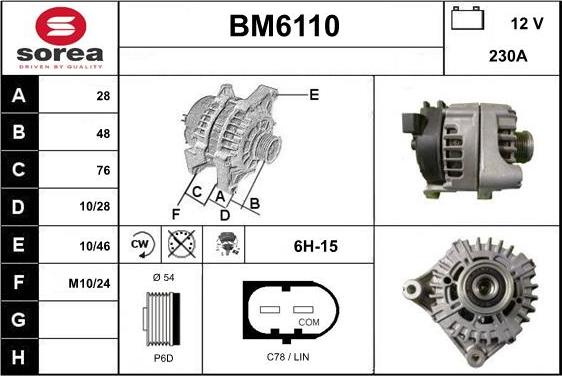 Sera BM6110 - Ģenerators ps1.lv