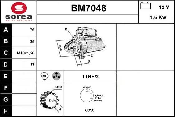 Sera BM7048 - Starteris ps1.lv