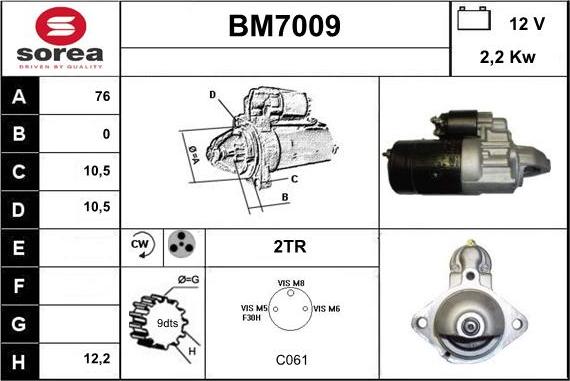 Sera BM7009 - Starteris ps1.lv