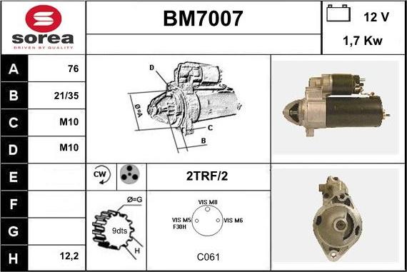 Sera BM7007 - Starteris ps1.lv