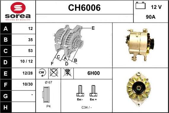 Sera CH6006 - Ģenerators ps1.lv