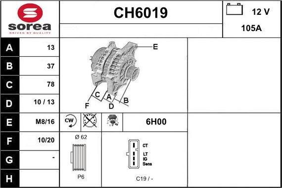 Sera CH6019 - Ģenerators ps1.lv