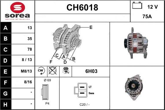 Sera CH6018 - Ģenerators ps1.lv