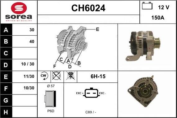 Sera CH6024 - Ģenerators ps1.lv