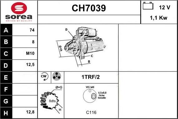 Sera CH7039 - Starteris ps1.lv