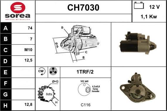 Sera CH7030 - Starteris ps1.lv