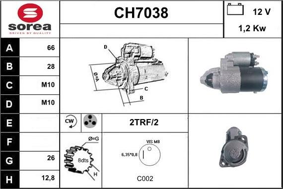 Sera CH7038 - Starteris ps1.lv