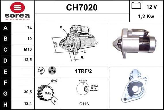 Sera CH7020 - Starteris ps1.lv