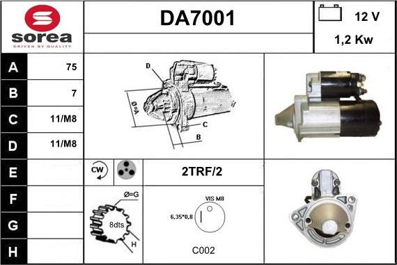 Sera DA7001 - Starteris ps1.lv