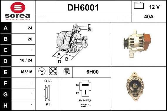 Sera DH6001 - Ģenerators ps1.lv