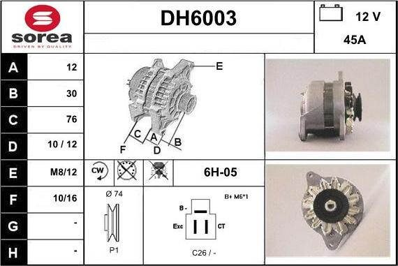 Sera DH6003 - Ģenerators ps1.lv