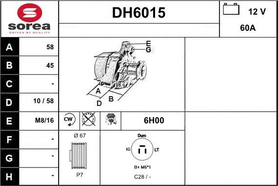 Sera DH6015 - Ģenerators ps1.lv