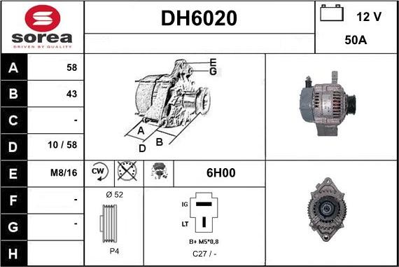 Sera DH6020 - Ģenerators ps1.lv