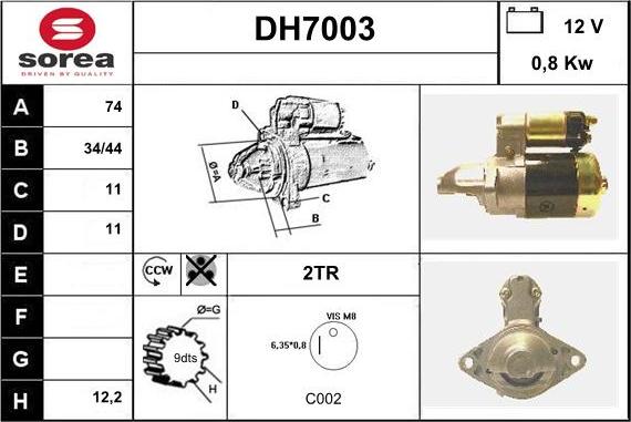 Sera DH7003 - Starteris ps1.lv