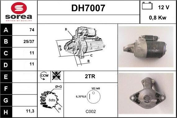 Sera DH7007 - Starteris ps1.lv