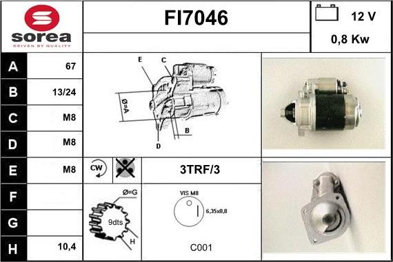 Sera FI7046 - Starteris ps1.lv