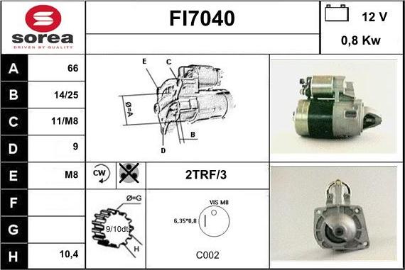 Sera FI7040 - Starteris ps1.lv