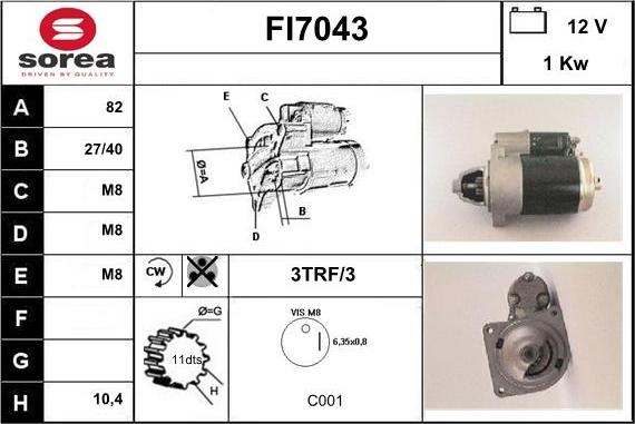 Sera FI7043 - Starteris ps1.lv