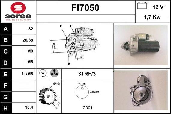 Sera FI7050 - Starteris ps1.lv