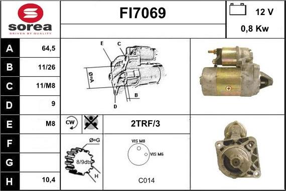 Sera FI7069 - Starteris ps1.lv