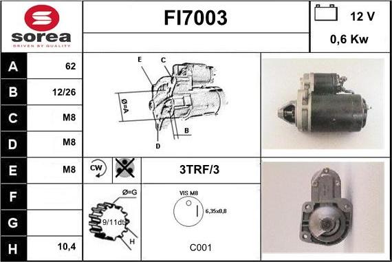 Sera FI7003 - Starteris ps1.lv