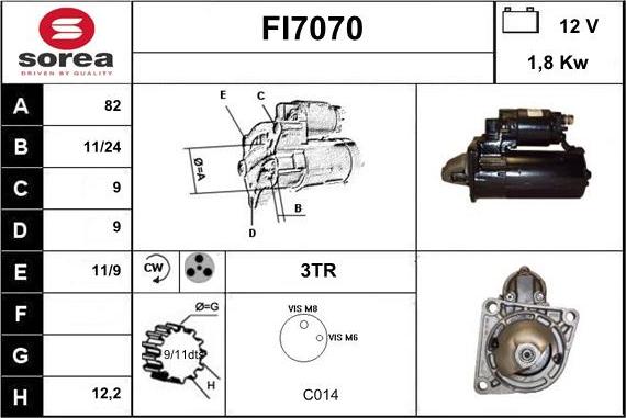 Sera FI7070 - Starteris ps1.lv