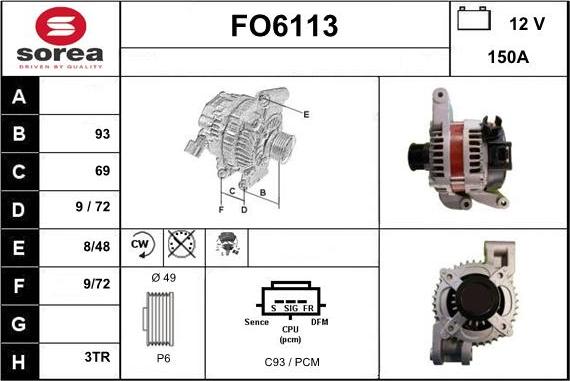 Sera FO6113 - Ģenerators ps1.lv