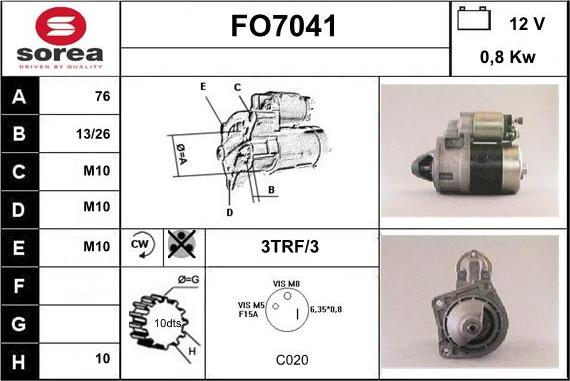 Sera FO7041 - Starteris ps1.lv