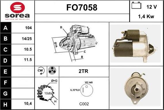 Sera FO7058 - Starteris ps1.lv