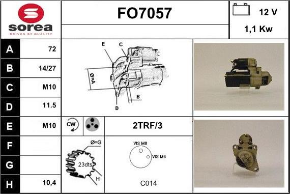 Sera FO7057 - Starteris ps1.lv