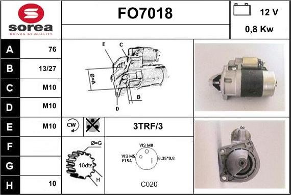 Sera FO7018 - Starteris ps1.lv