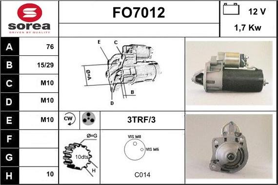 Sera FO7012 - Starteris ps1.lv