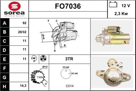 Sera FO7036 - Starteris ps1.lv