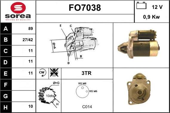 Sera FO7038 - Starteris ps1.lv