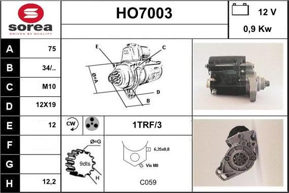 Sera HO7003 - Starteris ps1.lv