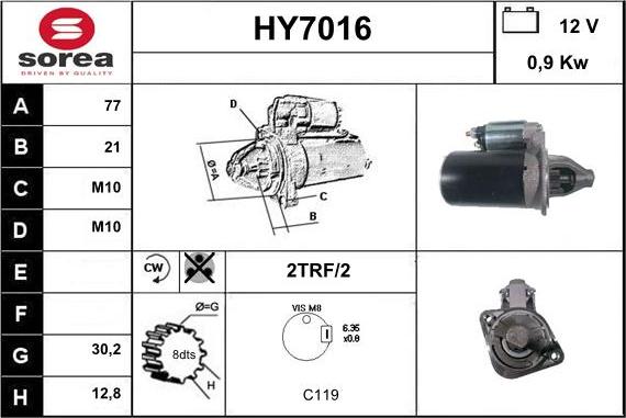 Sera HY7016 - Starteris ps1.lv