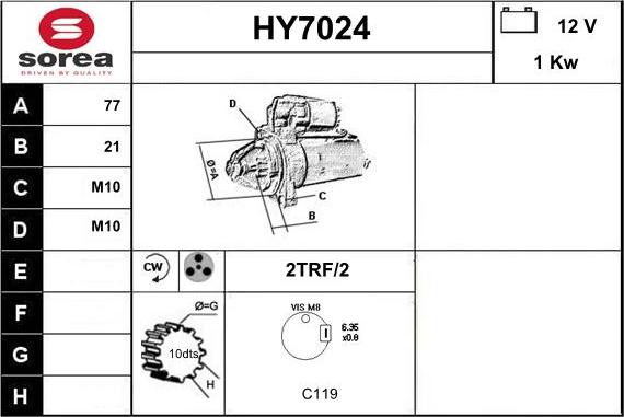 Sera HY7024 - Starteris ps1.lv