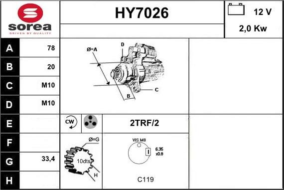 Sera HY7026 - Starteris ps1.lv