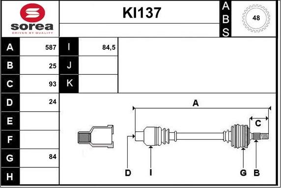 Sera KI137 - Piedziņas vārpsta ps1.lv